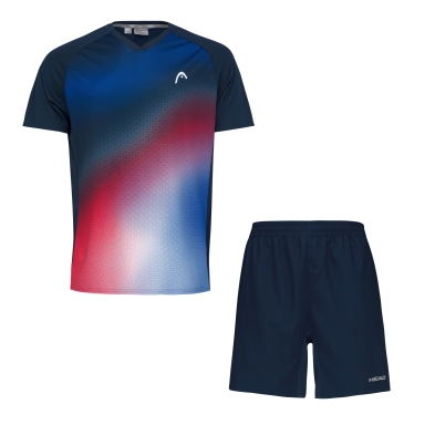 HEAD T-SHIRT TOPSPIN+CLUB BERMUDA